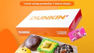 Promo Dunkin Donuts Beli 7 Gratis 5 Donut Classic