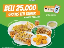 Promo ES Teler 77 Spesial Pelajar Gratis Es Teh Tawar