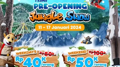 Promo Jungleland Sentul Pre Opening Jungle Snow 40Ribuan