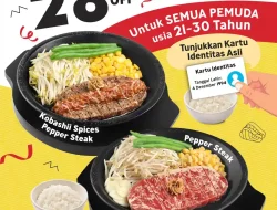 Promo Pepper Lunch Dikson 28% Spesial Hari Sumpah Pemuda