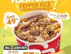 Promo Pepper Lunch Flash Sale Diskon 49% 24 – 25 Februari 2024