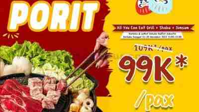 Promo Sakabe Buffet All You Can Eat Grill + Shabu + Dimsum 99Ribu/Pax