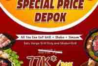 Promo Sakabe Buffet Special Price Depok AYCE Hanya 77Ribu Pax