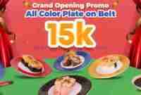 Promo Tom Sushi All Colorplate On Belt Hanya 15 Ribu