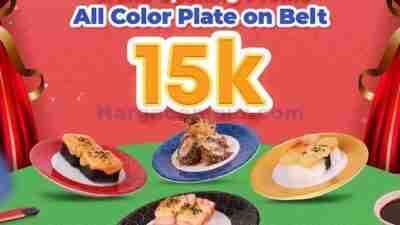 Promo Tom Sushi All Colorplate On Belt Hanya 15 Ribu