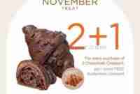 Promo Tous les Jours Beli 2 Gratis 1 Chocoholic Croissant