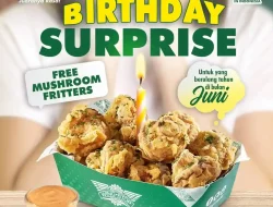 Promo Wingstop Birthday Surprise Gratis Mushroom Fritters