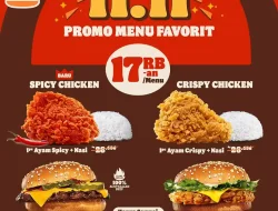 Promo Burger King Spesial 11.11 Menu Favorit Hanya 17Ribuan