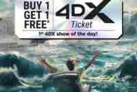 Promo CGV Belis 1 Gratis 1 Tiket 4DX CGV Grand Indonesia