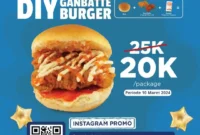 Promo Instagram Lawson DIY Ganbatte Burger Hanya 20Ribu