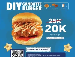 Promo Instagram Lawson DIY Ganbatte Burger Hanya 20Ribu