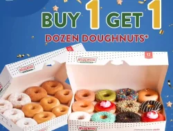 Promo Krispy Kreme Beli 1 Gratis 1 Lusin Pakai BCA