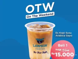 Promo Lawson Spesial Weekend Es Kopi Susu Hanya 15Ribu