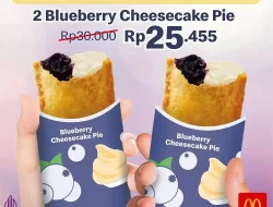 Promo McDonalds 2 Blueberry Cheesecake Pie Hanya 25Ribuan