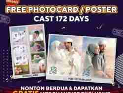 Promo Platinum Cineplex Gratis Photocard/Poster Cast 172 Days