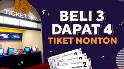 Promo Platinum Cineplex Spesial Gajian Beli 3 Dapat 4 Tiket