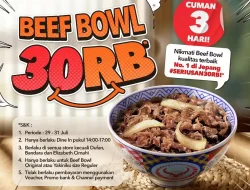 Promo Yoshinoya Beef Bowl Harga Hanya 30Ribu Saja