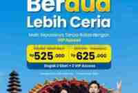 Trans Studio Bali Promo Beli 2 Tiket + 2 VIP Access Mulai Rp 525Ribu