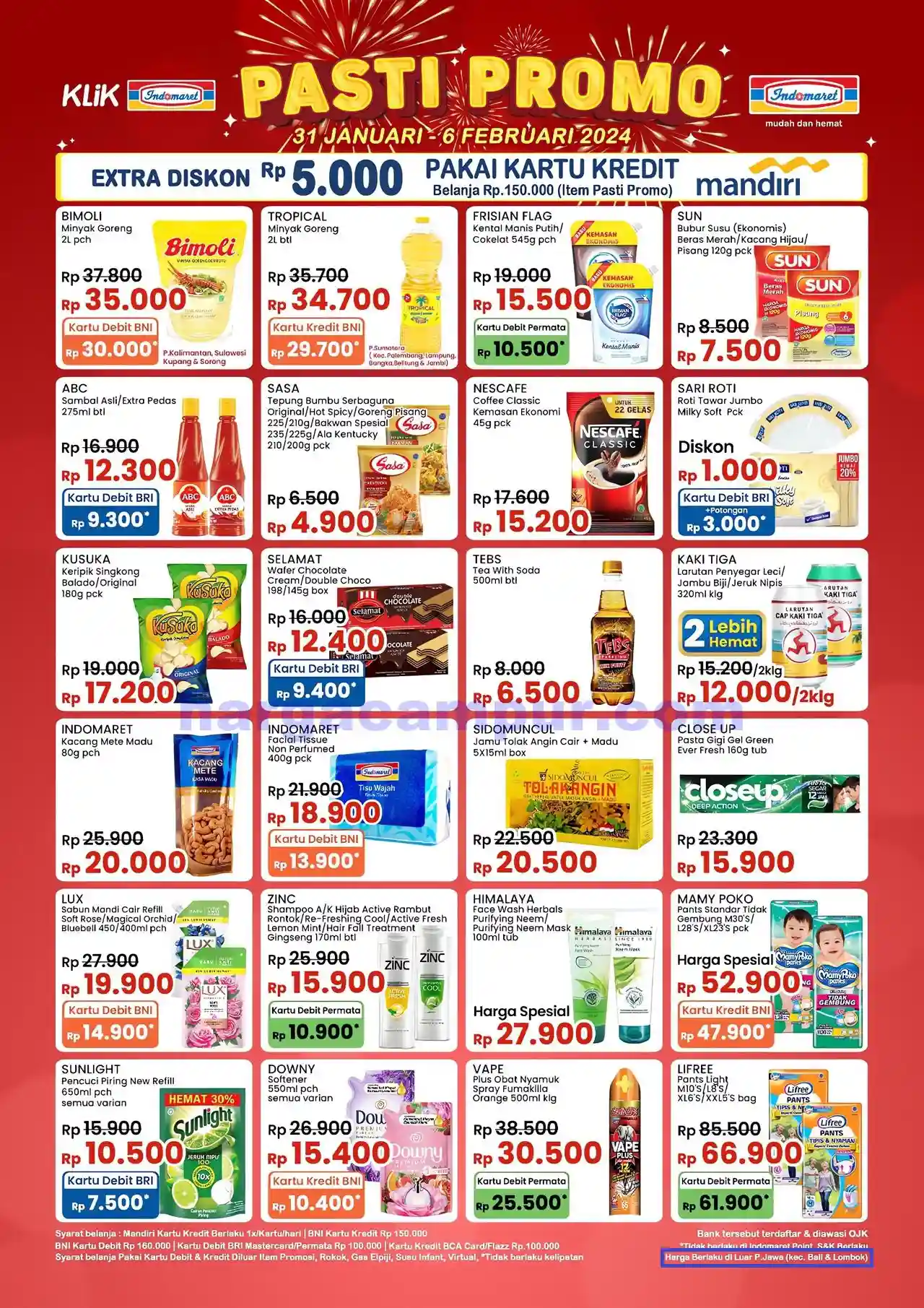 KATALOG Promo JSM Indomaret 2-4 Februari 2024: Minyak Goreng 2L Rp33.700, Pakai BNI jadi Rp28.700 