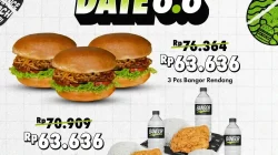 Promo Burger Bangor Double Date 6.6 Hanya 63Ribuan