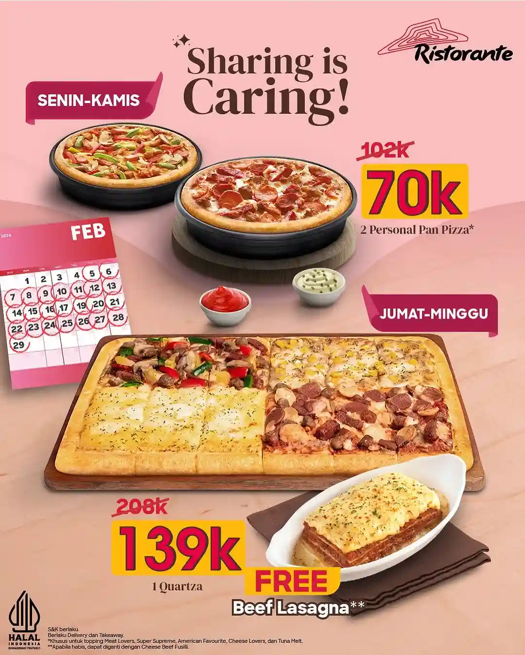 Promo Pizza Hut Ristorante Sharing Is Caring 70Ribuan