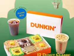 Harga Promo Dunkin Donuts 12 Donat + 2 Minuman Hanya 115Ribu