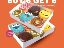 Promo Dunkin Donuts Beli 6 Gratis 6 Periode 27-29 Februari 2024