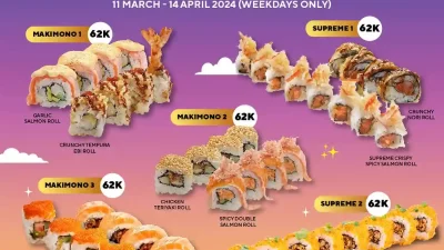 Promo Genki Sushi Beli 1 Gratis 1 Spesial Ramadan Deals