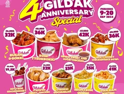 Promo Gildak Spesial 4Th Anniversary 9 – 20 September 2024