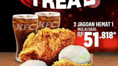 Promo KFC Wednesday Treat 2 Jagoan Hemat Hanya 51ribuan