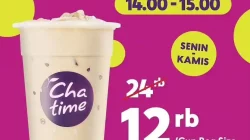 Promo Chatime Flash Sale Harga Hanya 12 Ribu Per Cup