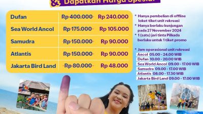 Promo Dufan Harga Spesial Pilkada Harga Tiket Mulai 48Ribu