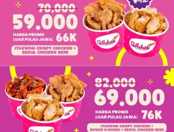 Promo Gildak Spesial 9.9 Harga Paket Menu Mulai 39Ribuan