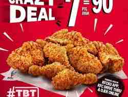 Promo KFC Paket TBT 7 Ayam Goreng Harga Hanya 90Ribu