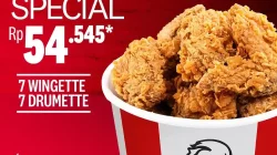 Promo KFC Winger Bucket 7 Pcs Ayam 54Ribuan