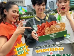 Promo WINGSTOP WEDNESDAY is WINGSDAY BELI 5 GRATIS 5 Boneless Wings