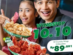 Promo Wingstop 10.10 Beli 10 Crunchy Wings + 10 Boneless 89Ribu