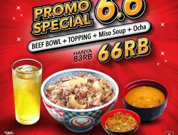 Promo Yoshinoya Spesial 6.6 Beli Beef Bowl Gratis 1
