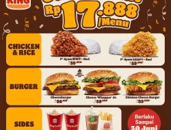 Promo Burger King Juni Hemat Harga Hanya 17Ribuan