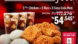 Promo KFC Drive Thru Fesr Paket 3 Ayam 54Ribu