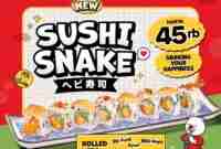Promo Ichiban Sushi Menu Baru Sushi Snake Hanya 45Ribu