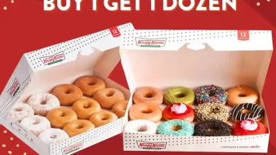 Promo Krispy Kreme Beli 1 Gratis 1 Donat Hanya 108Ribu