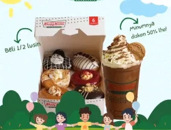 Promo Krispy Kreme Hari Anak Nasional Diskon 50% Semua Minuman