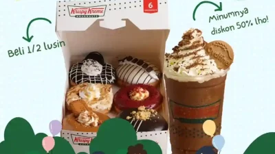 Promo Krispy Kreme Hari Anak Nasional Diskon 50% Semua Minuman