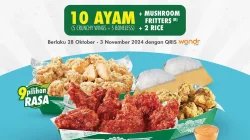 Promo Wingstop Spesial Sumpah Pemudah 10 Ayam Hanya 28Ribu