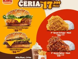 Promo Burger King Harga Spesial September Ceria Hanya 17Ribu