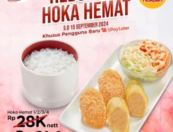 Promo Hokben Paket Hoka Hemat Hanya 1Ribu Spaylater