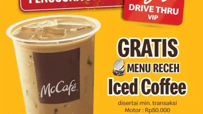 Promo McDonalds Drive Thru Gratis Menu Iced Coffee