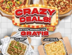 Promo PHD Crazy Deals Gratis Lasagna Hingga 27 September 2024