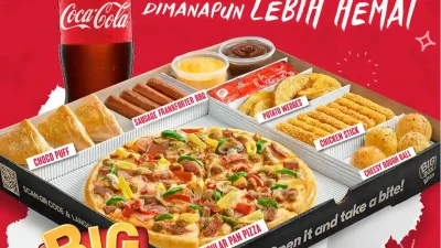 Promo Pizza Hut Beli Big Box Bites Gratis Coca-Cola